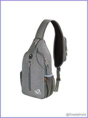 Polyester Crossbody Sling Backpack Travel Hiking Chest Daypack